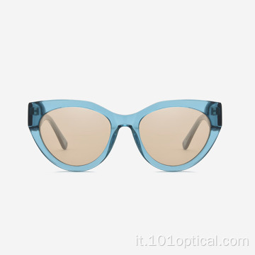 Occhiali da sole da donna classici in acetato Cat Eye